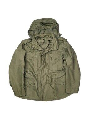Vintage 70s US Army M-65 Field Jacket Vietnam Mens Medium Short OG107 Coat